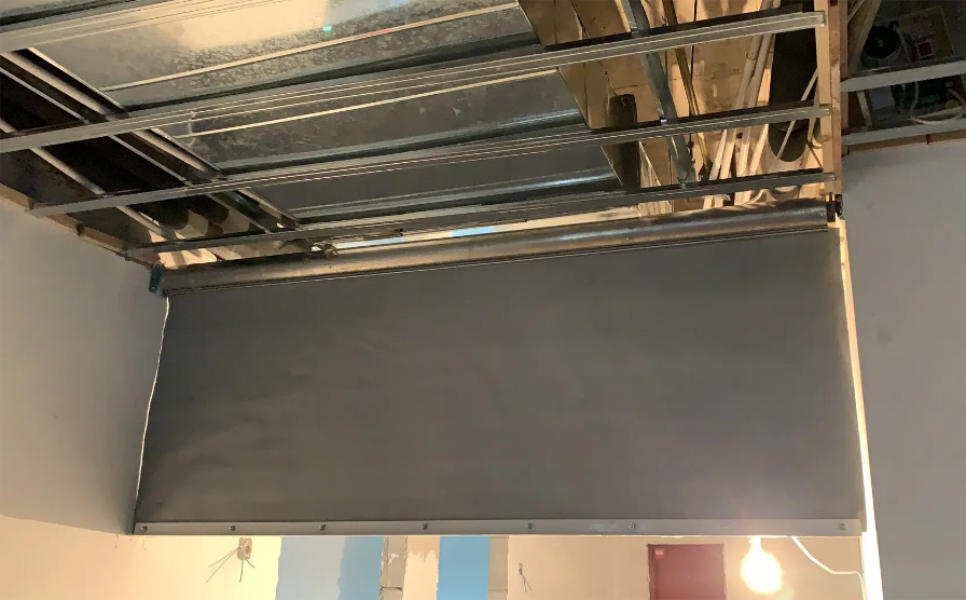 防火布挡烟垂壁的安装步骤